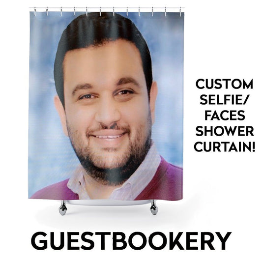 Custom Face Shower Curtain