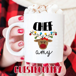 Custom Chef Christmas Mug - Guestbookery