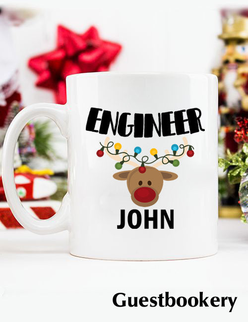 Custom Engineer Christmas Mug