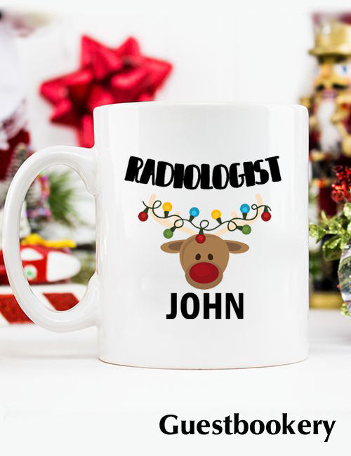 Custom Radiologist Christmas Mug