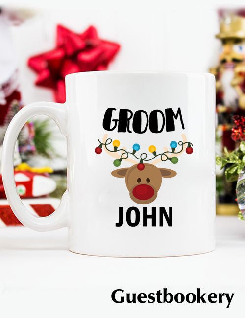 Custom Bride/Groom Christmas Mug - Guestbookery