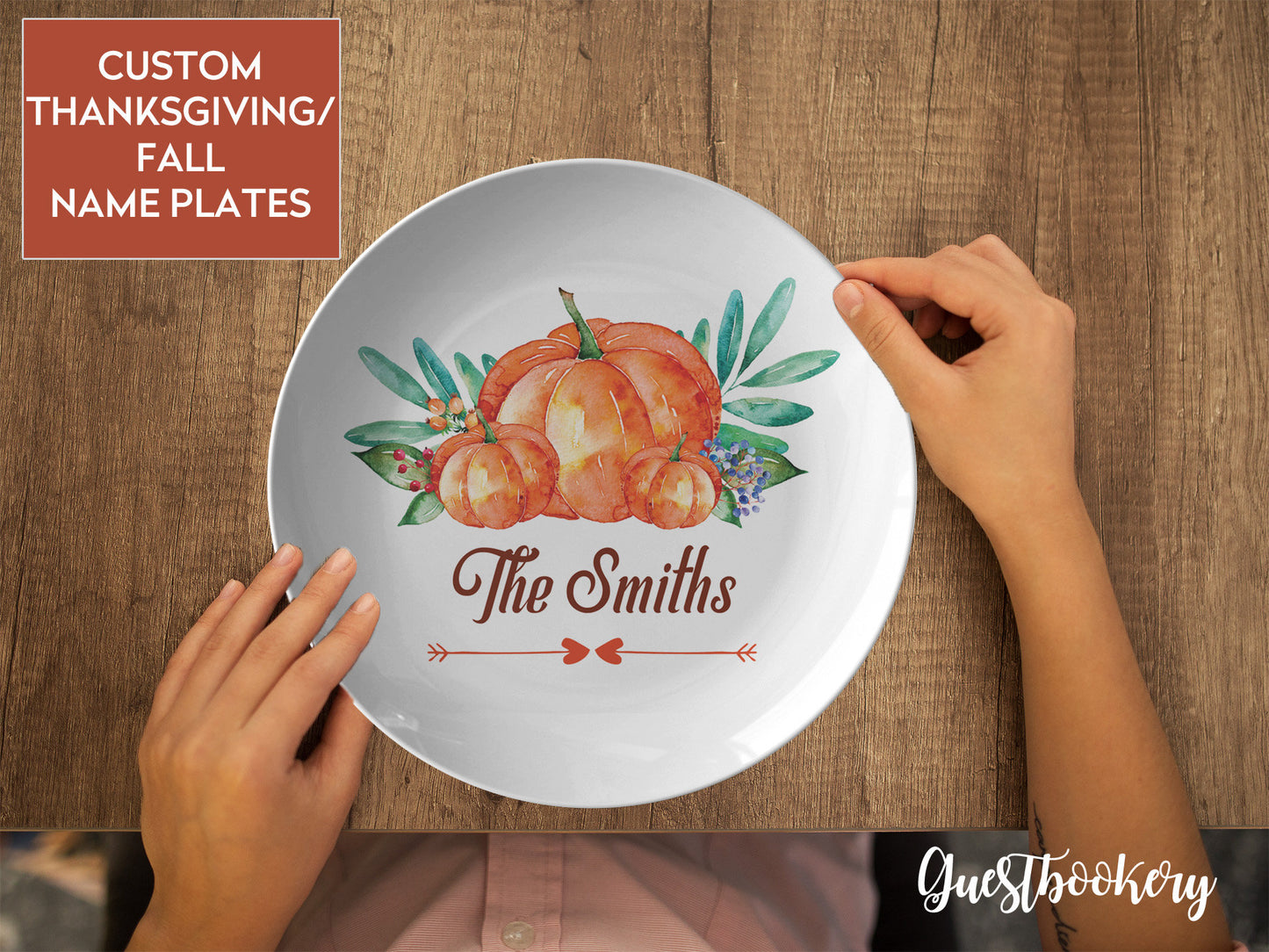 Custom Thanksgiving Plate Set