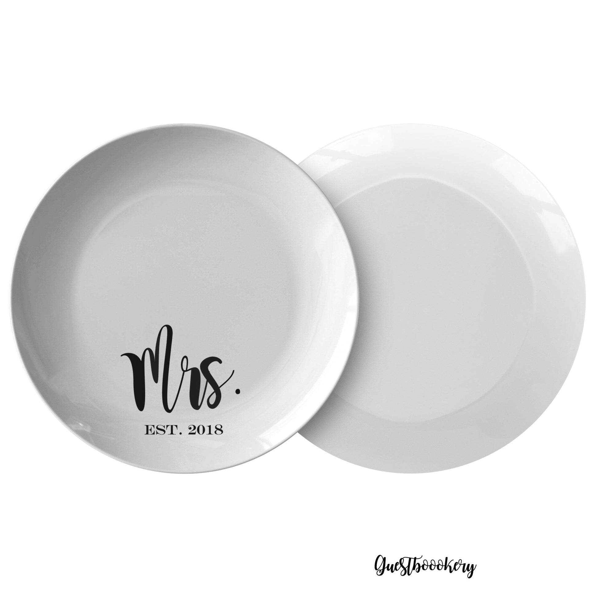Custom Mr and Mrs Wedding Plates