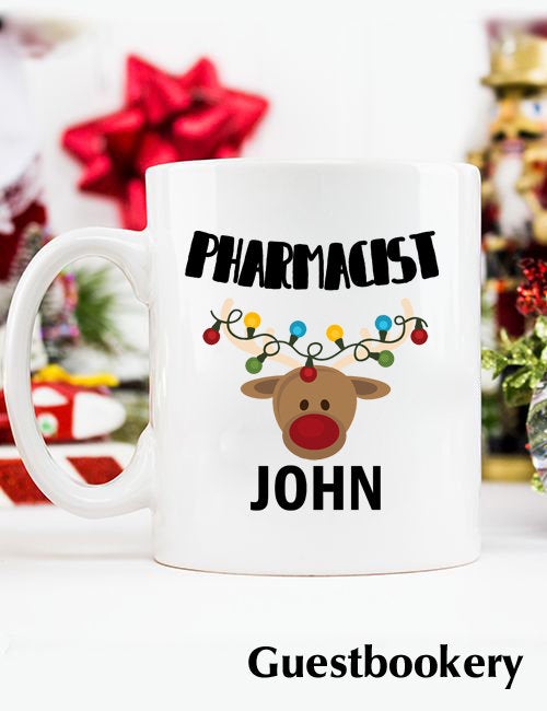 Custom Pharmacist Christmas Mug - Guestbookery