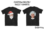 Load image into Gallery viewer, Custom Face Mr and Mrs Christmas T-shirts - Santa and Mrs Claus - Guestbookery

