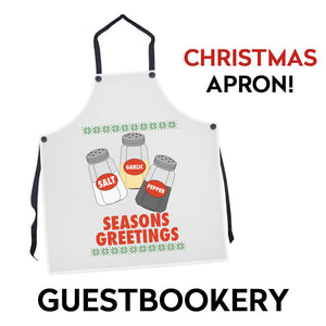 Seasons Greetings Christmas Apron - Guestbookery