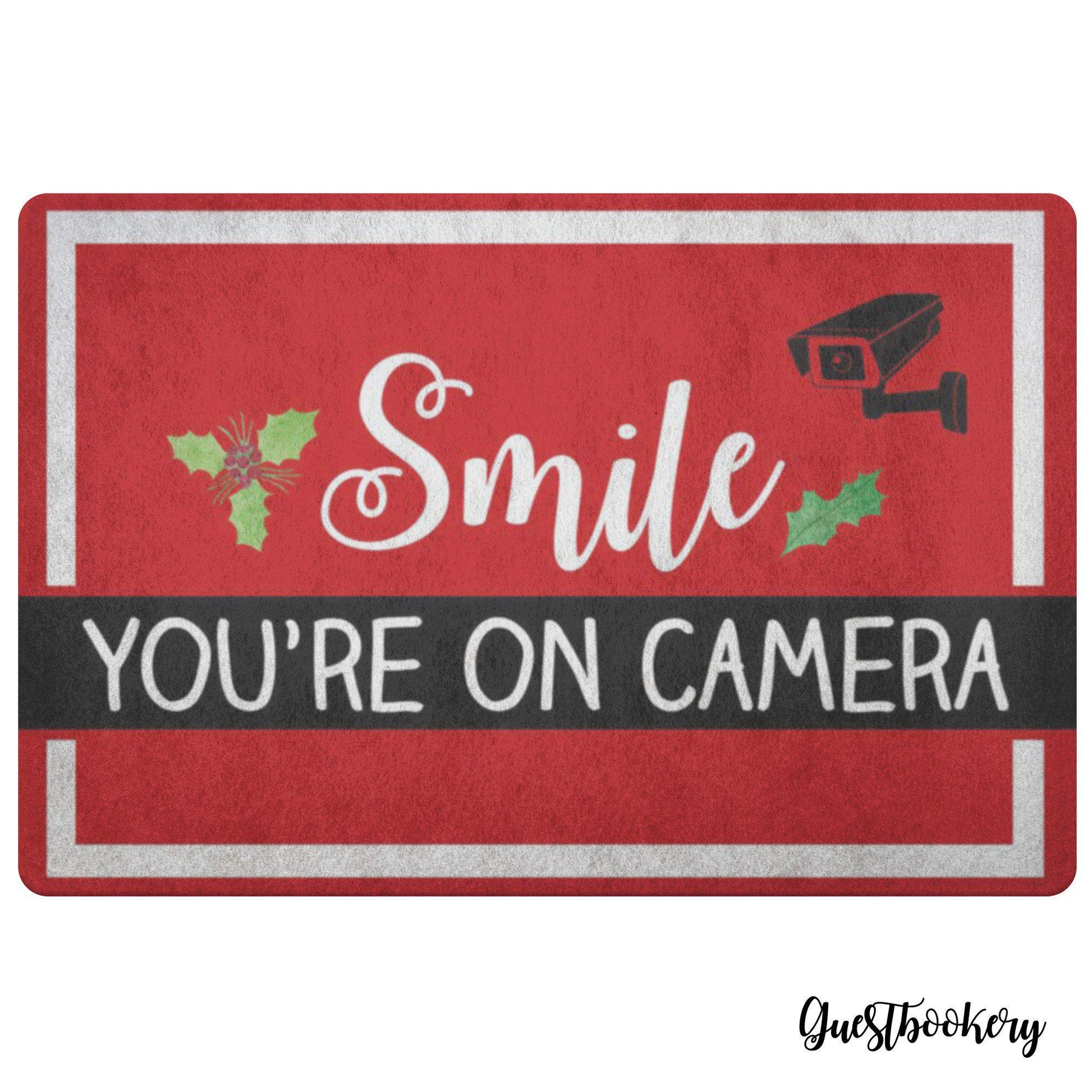 Smile You're on Camera Doormat