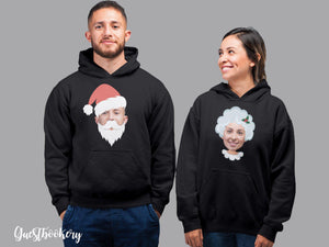 Custom Face Couple Hoodies - Guestbookery