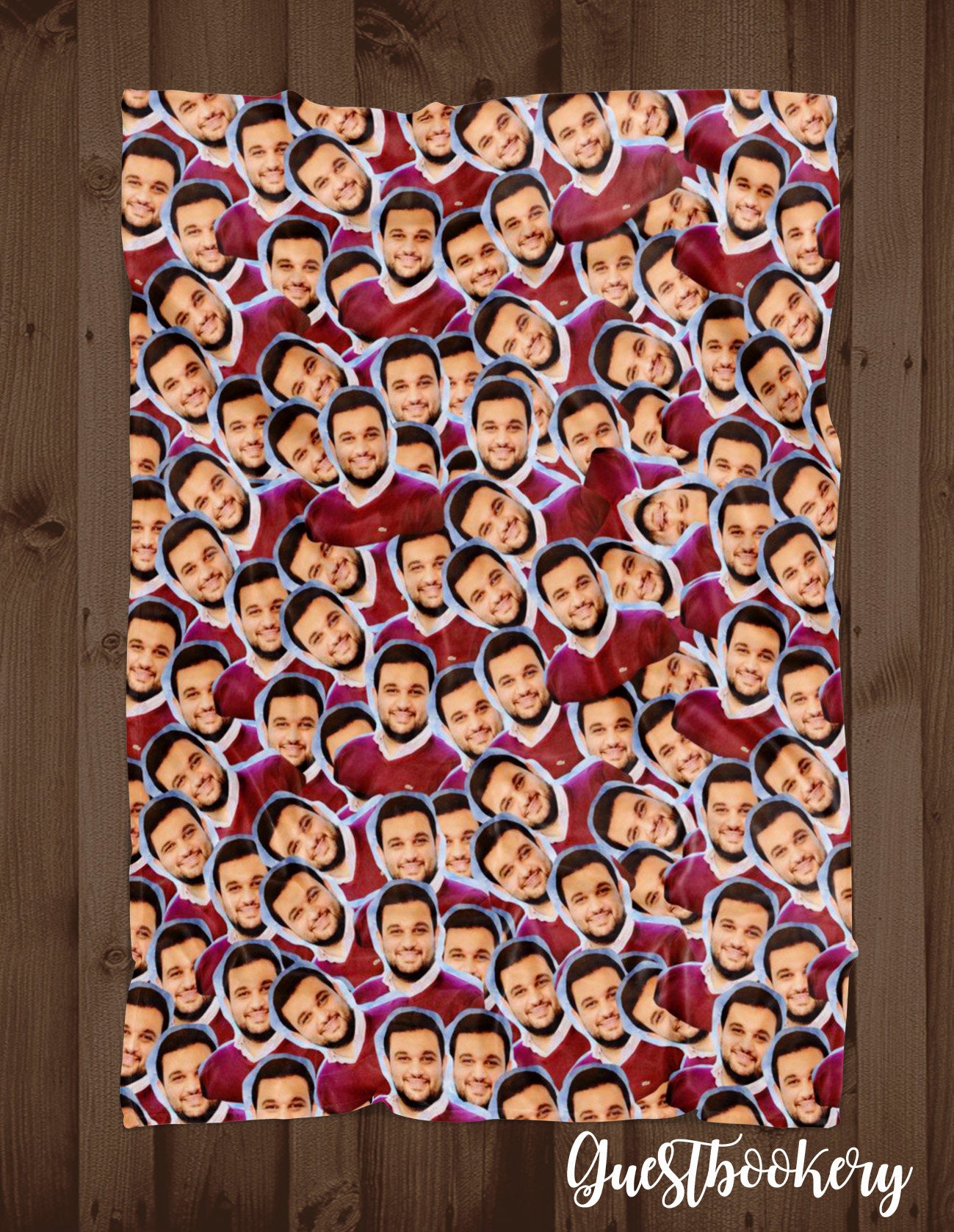 Custom Faces Christmas Blanket