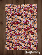 Load image into Gallery viewer, Custom Faces Christmas Blanket - Guestbookery
