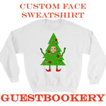 Load image into Gallery viewer, Custom Face Ugly Christmas Tree Sweatshirt - Guestbookery
