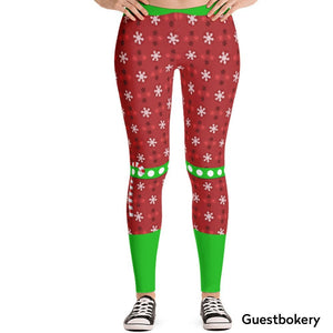 Elf Christmas Leggings - Guestbookery