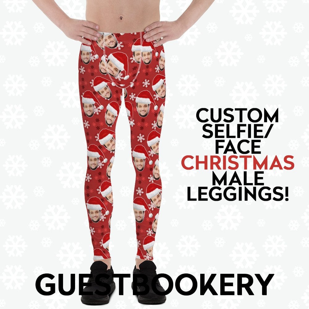 Custom Faces Christmas Male Leggings
