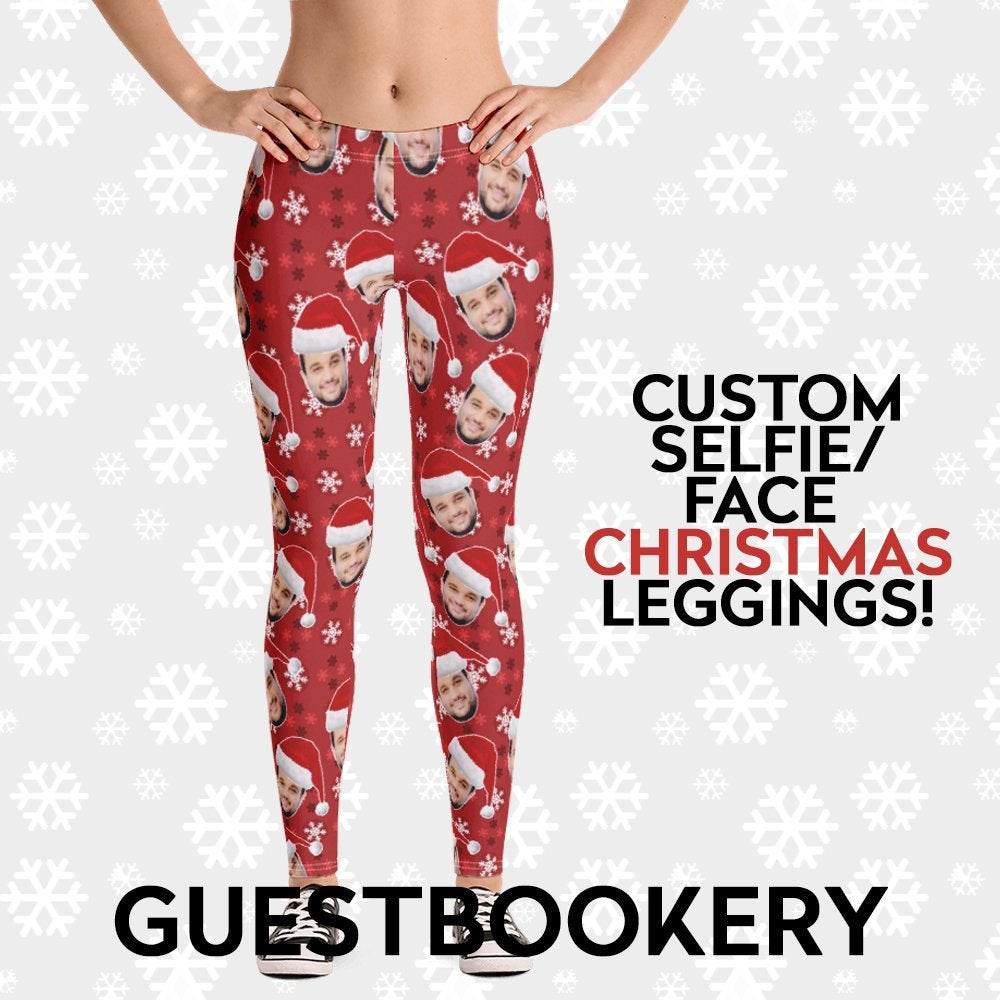 Custom Faces Christmas Leggings - Guestbookery