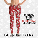 Load image into Gallery viewer, Custom Faces Christmas Leggings - Guestbookery
