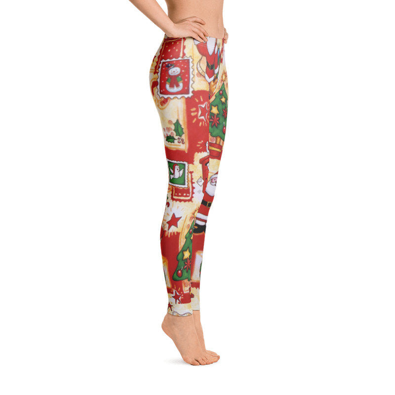 Gift Wrapping Christmas Leggings - Guestbookery