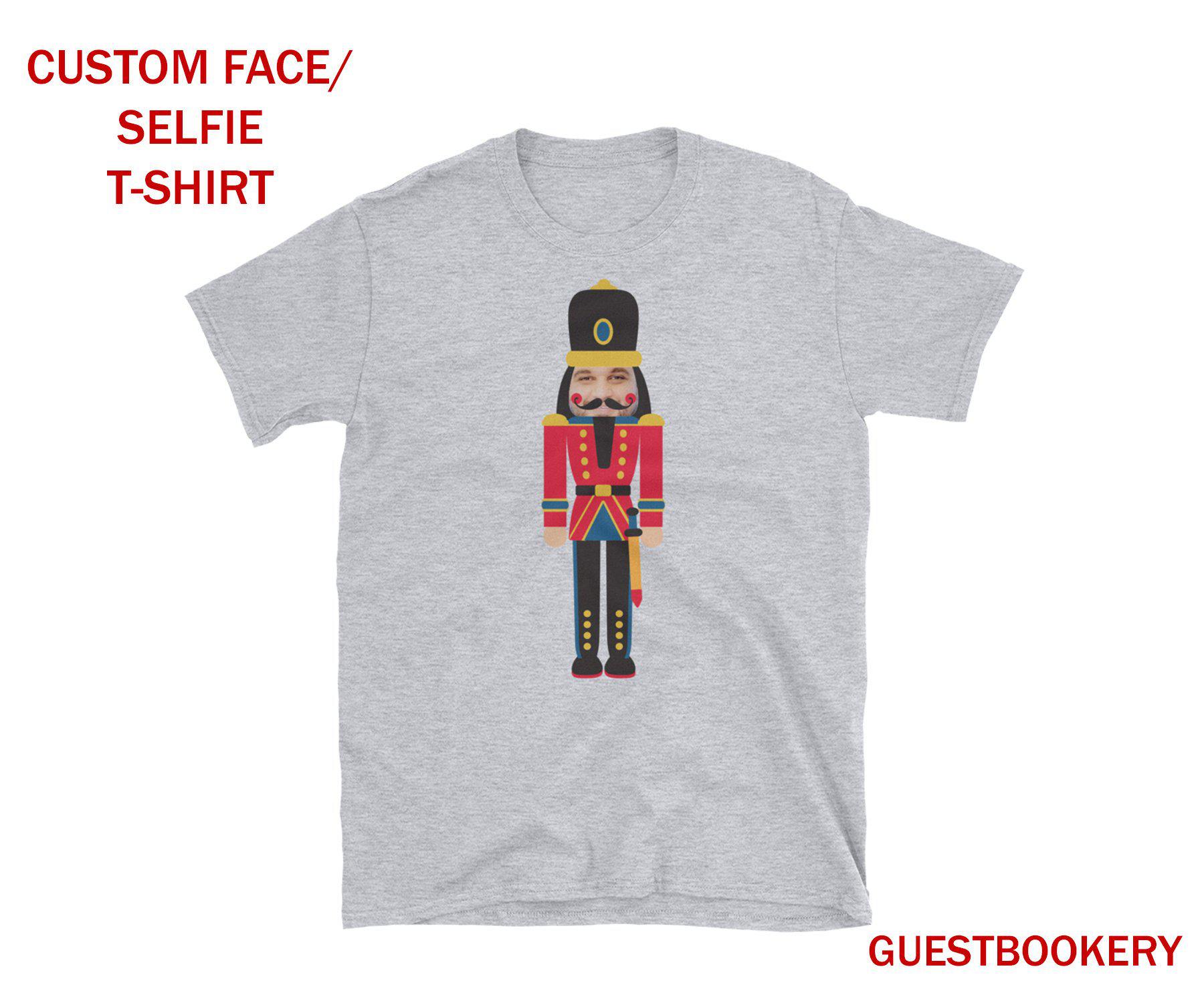 Custom Face Nutcracker T-shirt - Guestbookery