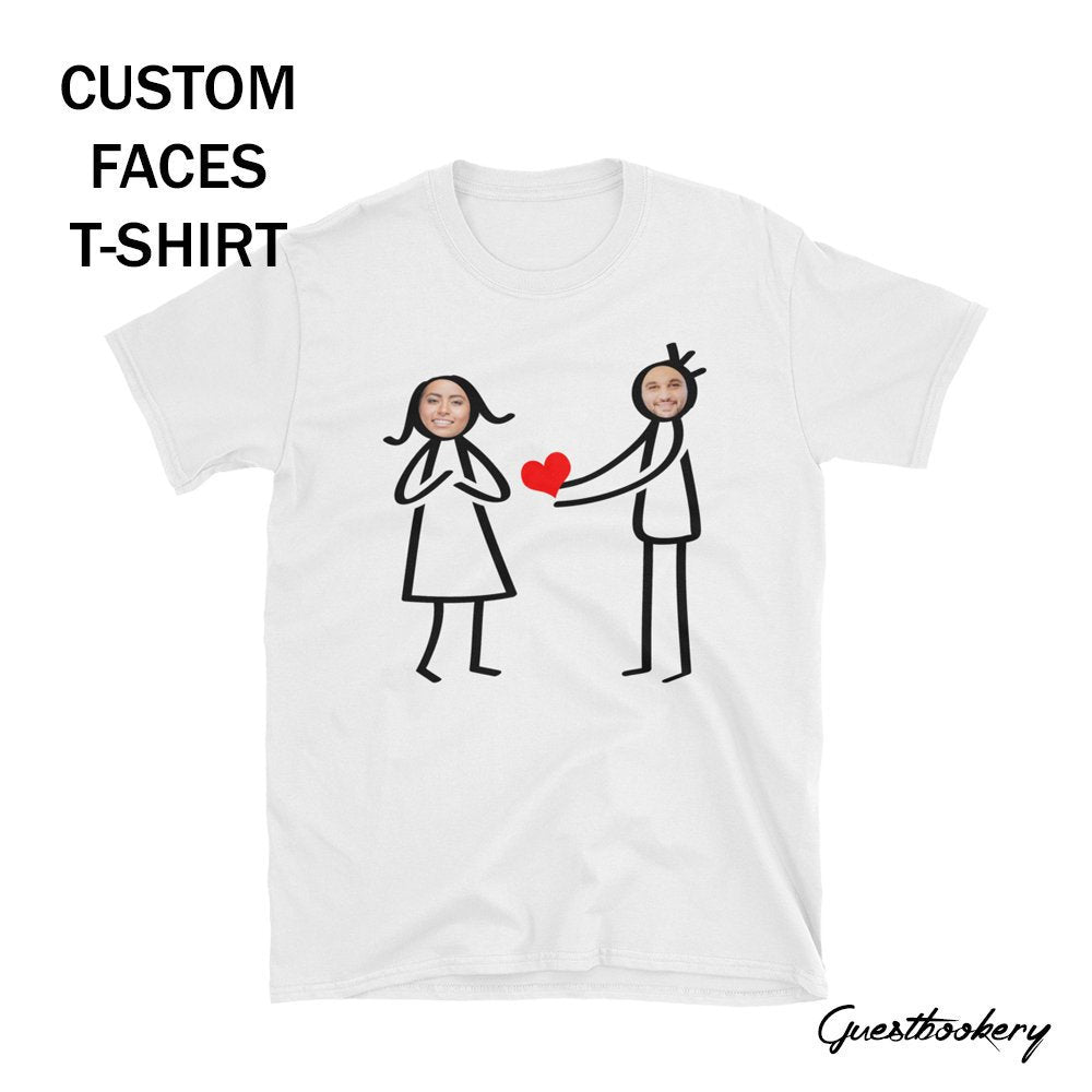 Custom Faces Valentine's T-shirt