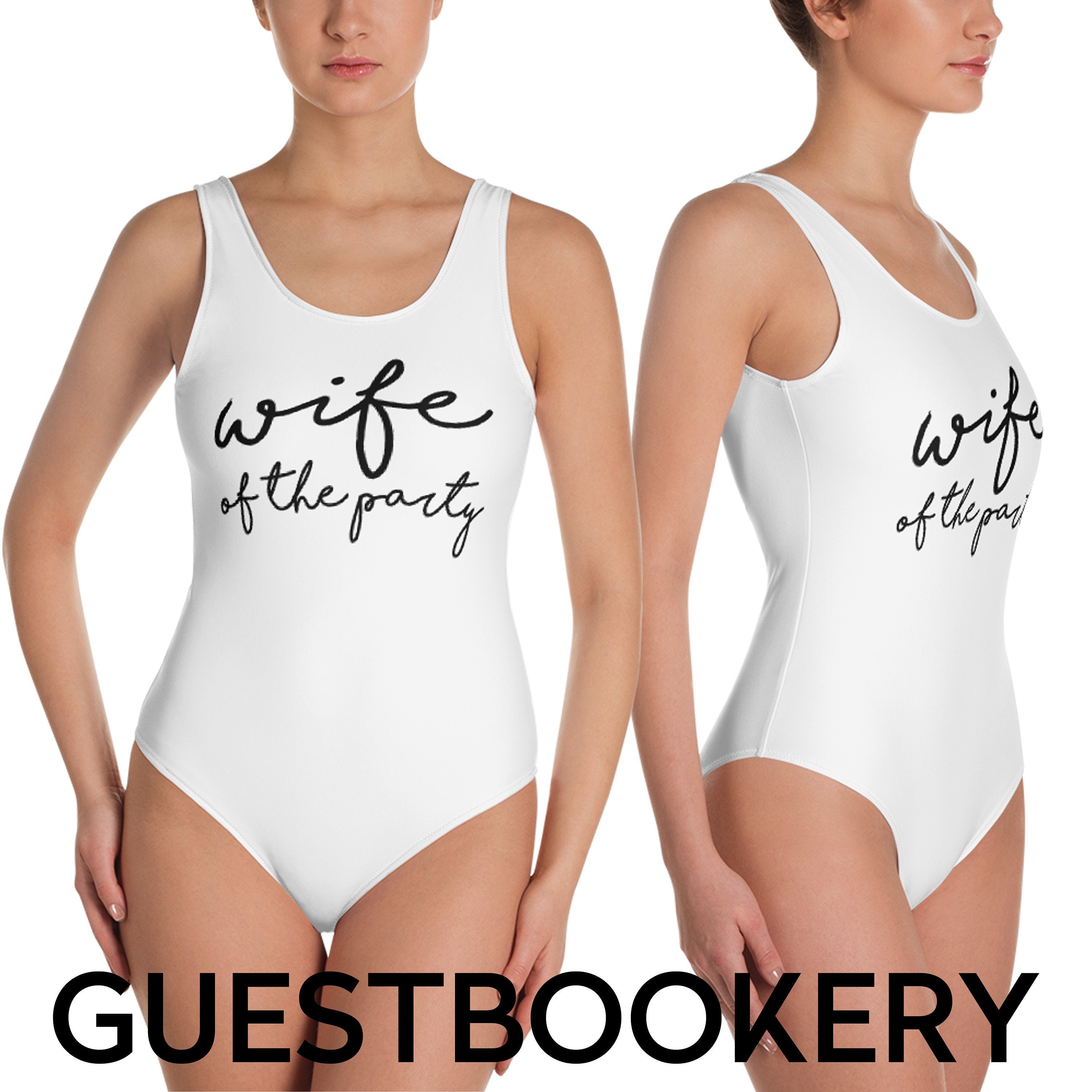 Wife Of The Party Swimsuit - Guestbookery