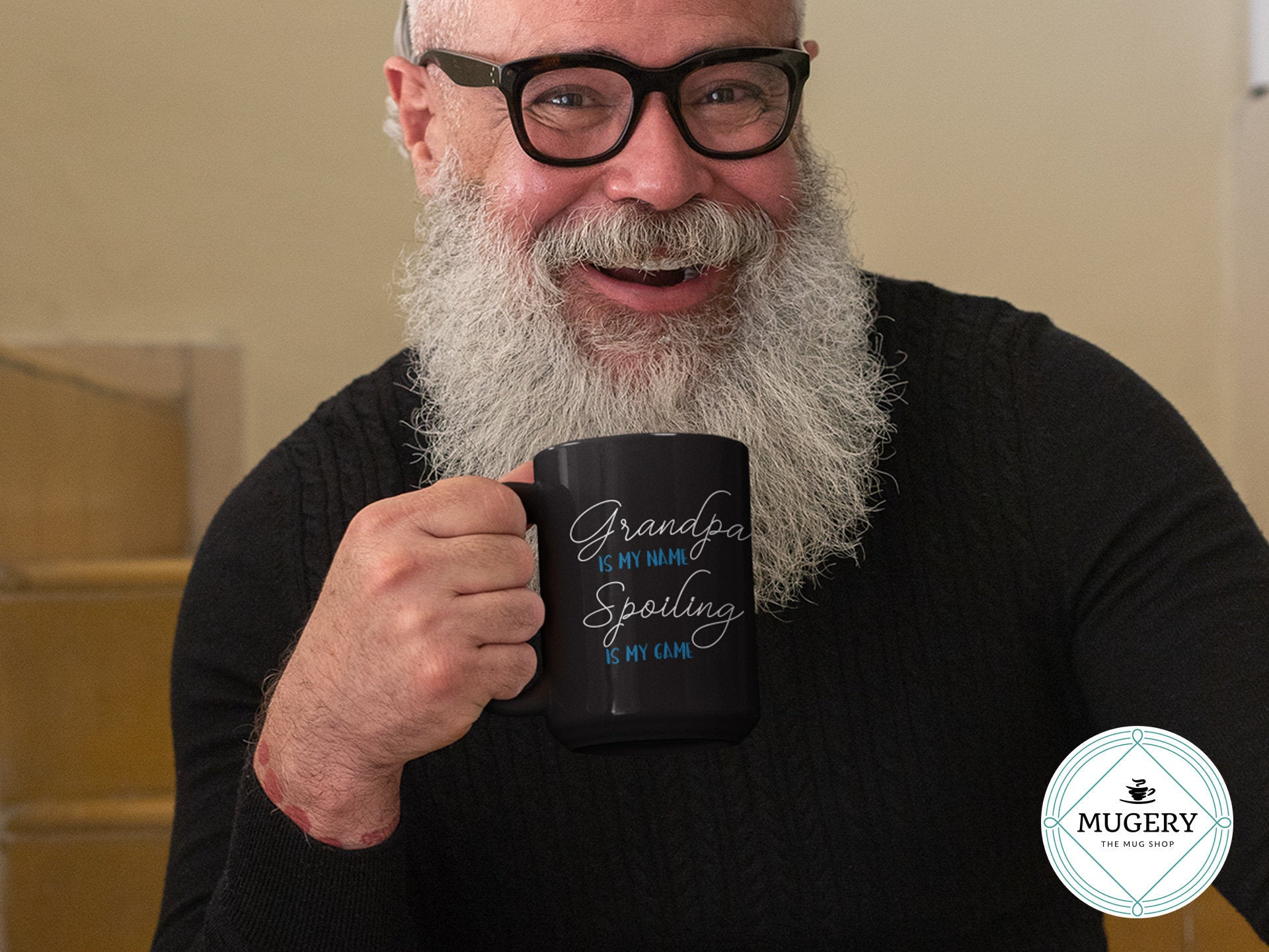 Grandpa is My Name Spoiling is My Game Mug - Guestbookery