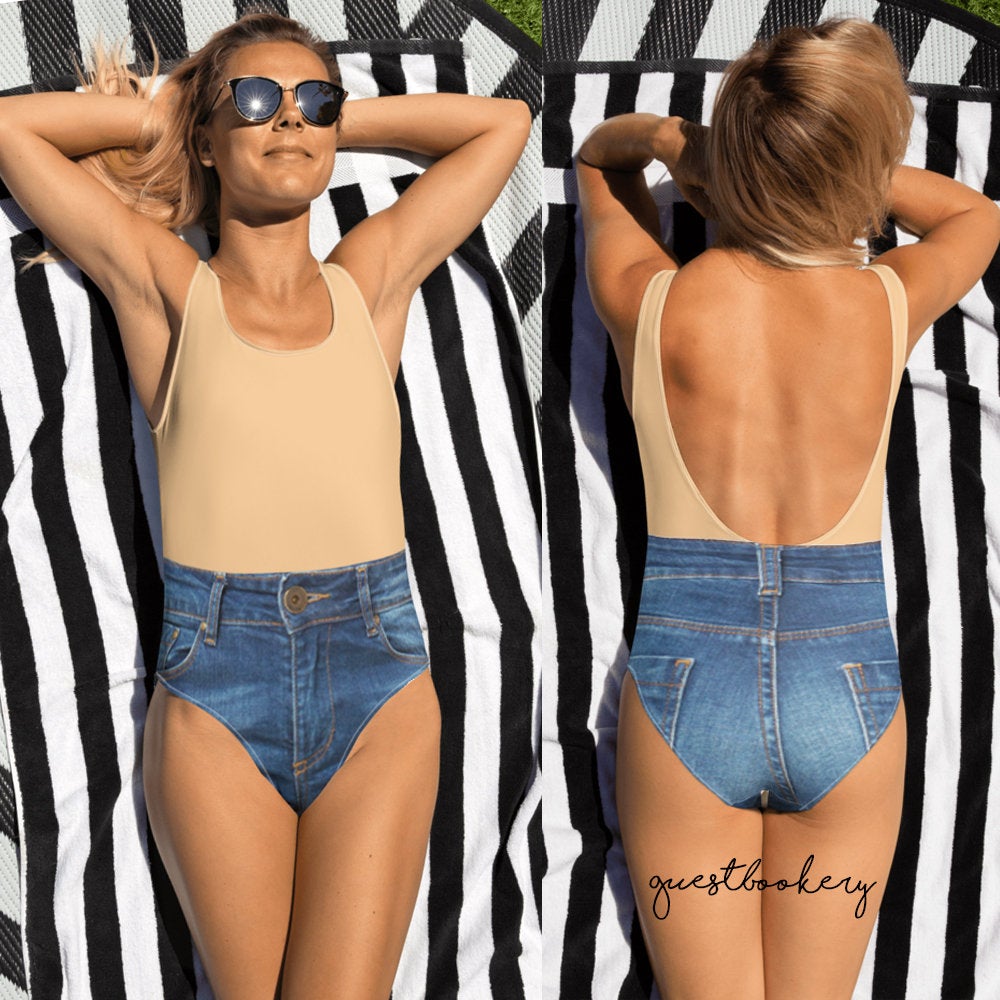 Jeans Swimsuit - Guestbookery