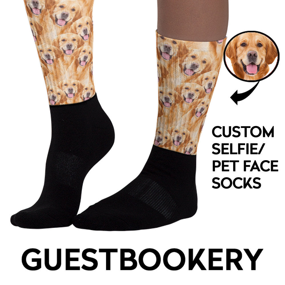 Custom Faces Dog Socks