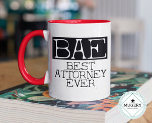 Best Attorney Ever BAE Mug - Guestbookery