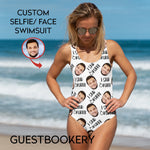 Load image into Gallery viewer, Custom Faces Swimsuit - I Said Okurrr
