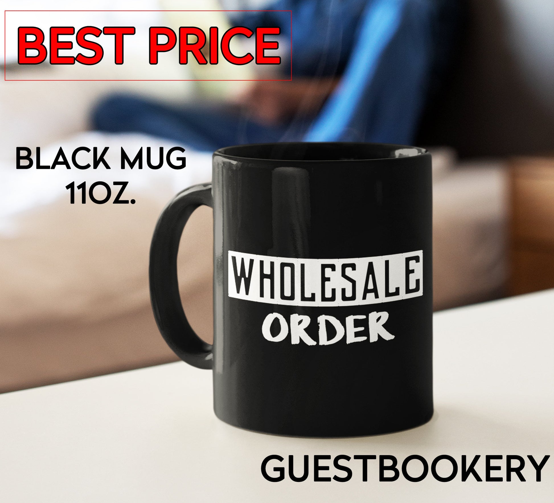 Wholesale Custom Black Mugs
