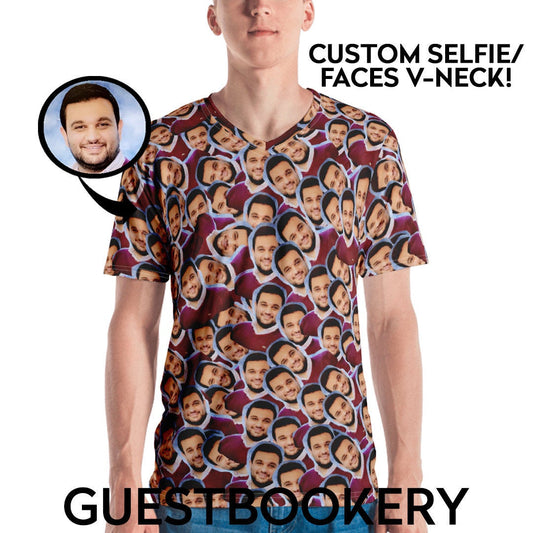 Custom Faces V-Neck Shirt