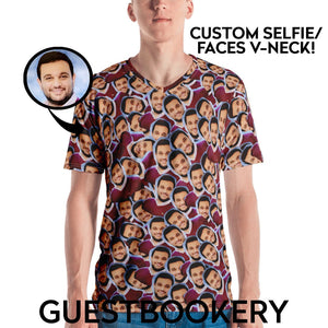 Custom Faces V-Neck Shirt