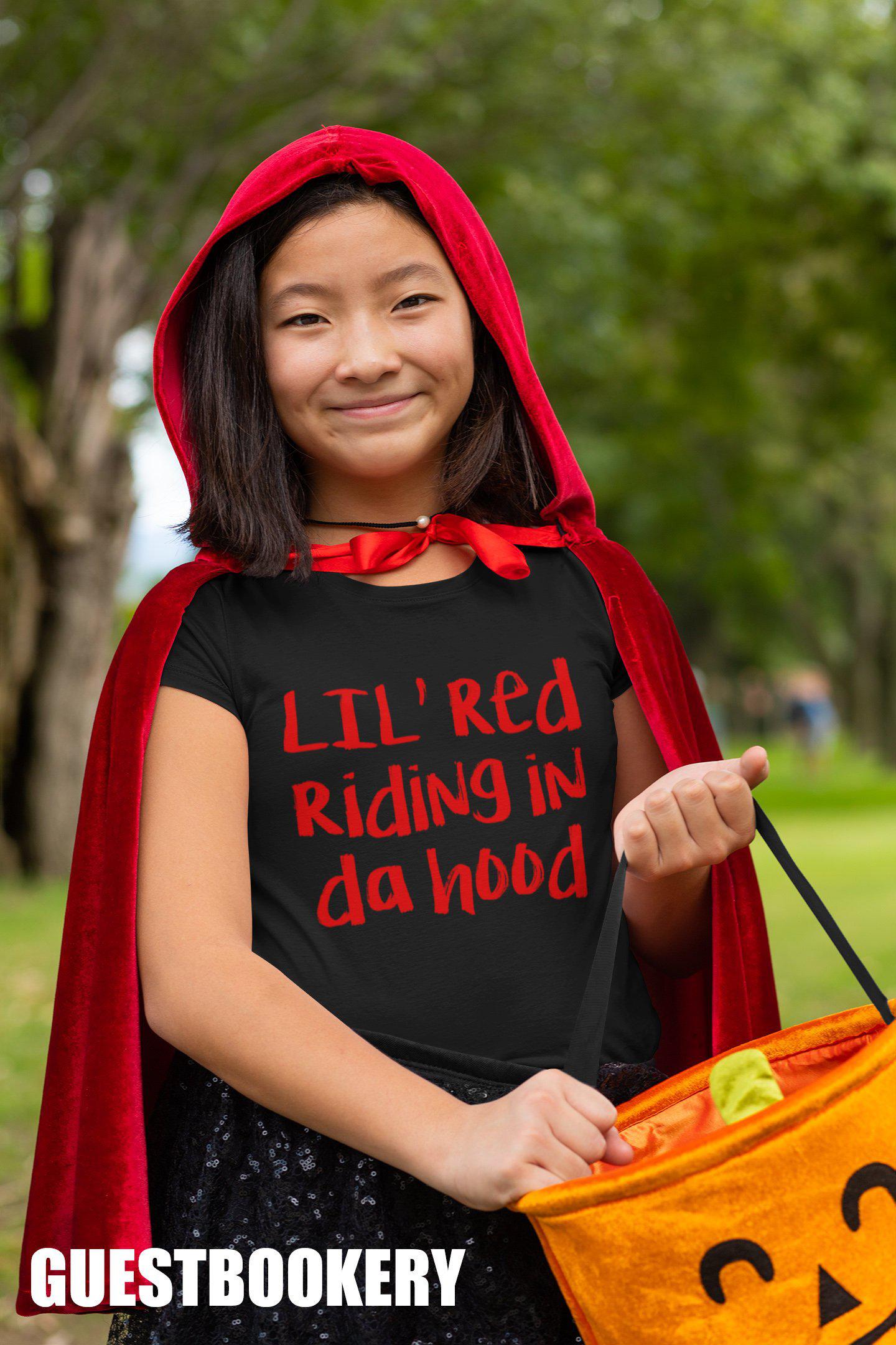 Lil Red Riding in Da Hood Kid's T-shirt