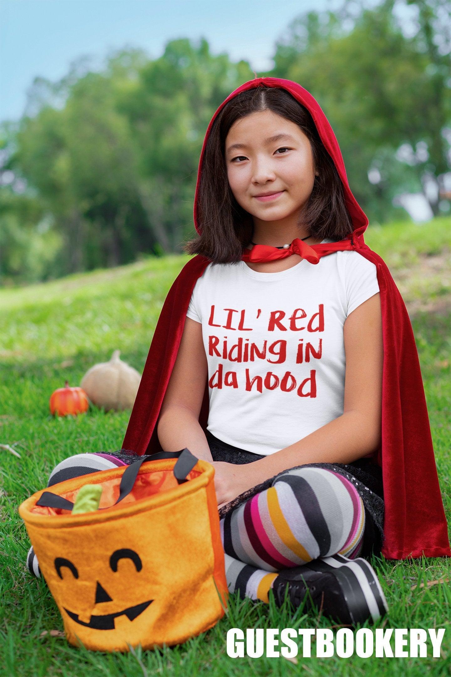Lil Red Riding in Da Hood Kid's T-shirt