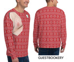 Load image into Gallery viewer, Hairy Chest Ugly Christmas Sweatshirt - Guestbookery
