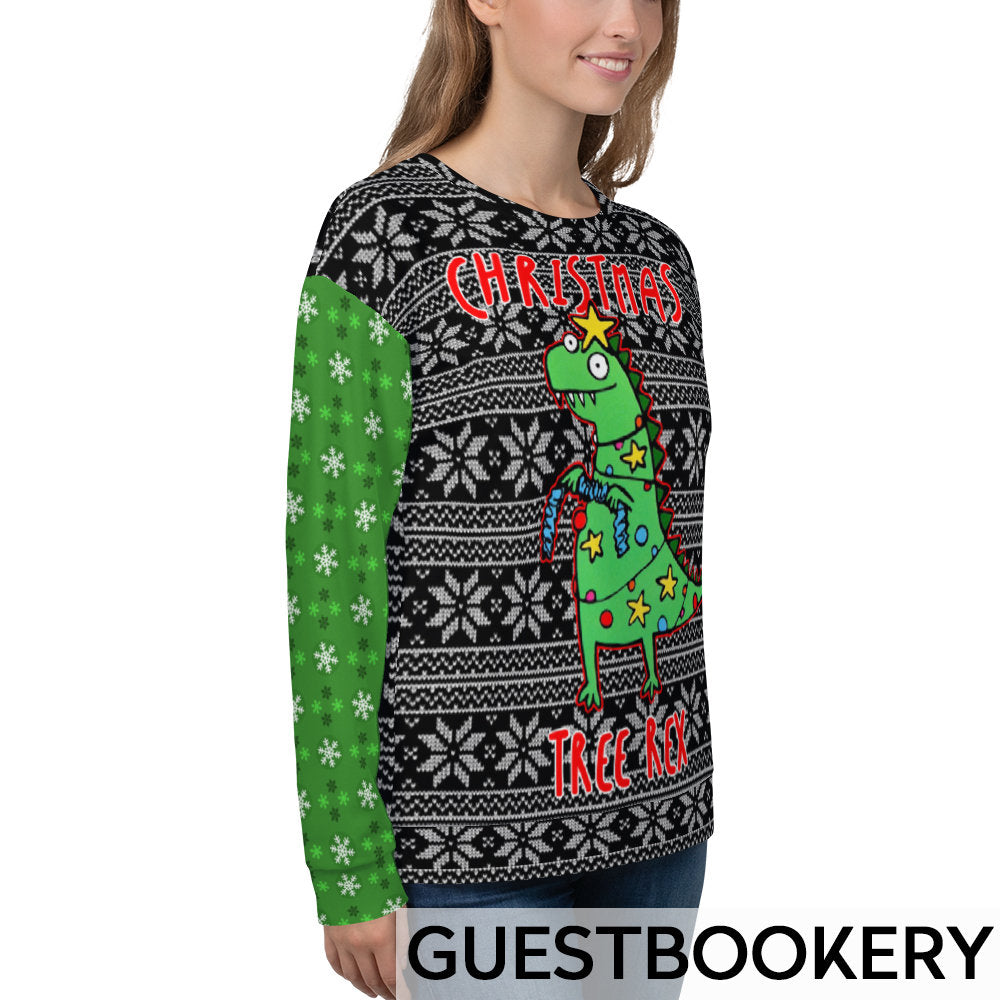 T-Rex Ugly Christmas Sweatshirt