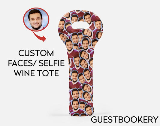 Custom Faces Wine Tote