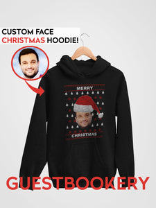 Custom Face Ugly Christmas Hoodie - Guestbookery