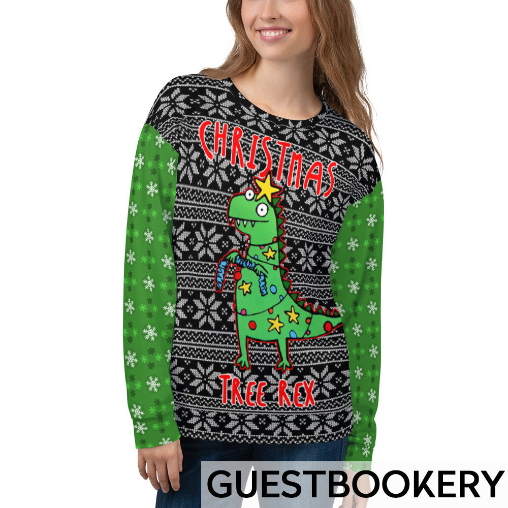 T-Rex Ugly Christmas Sweatshirt