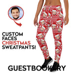Load image into Gallery viewer, Custom Faces Christmas Sweatpants - Guestbookery
