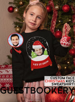Load image into Gallery viewer, Custom Face Ugly Christmas Kid&#39;s Sweatshirt - Snowglobe - Guestbookery
