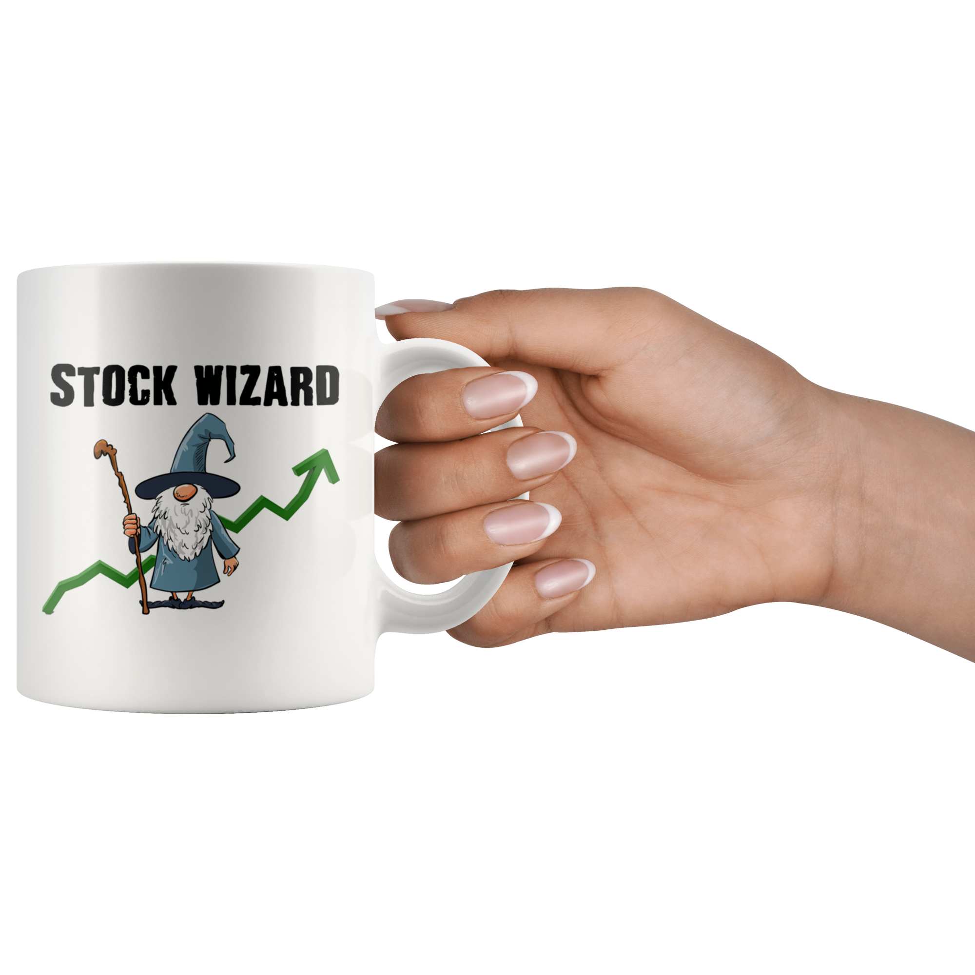 Stock Wizard White Mug - Guestbookery