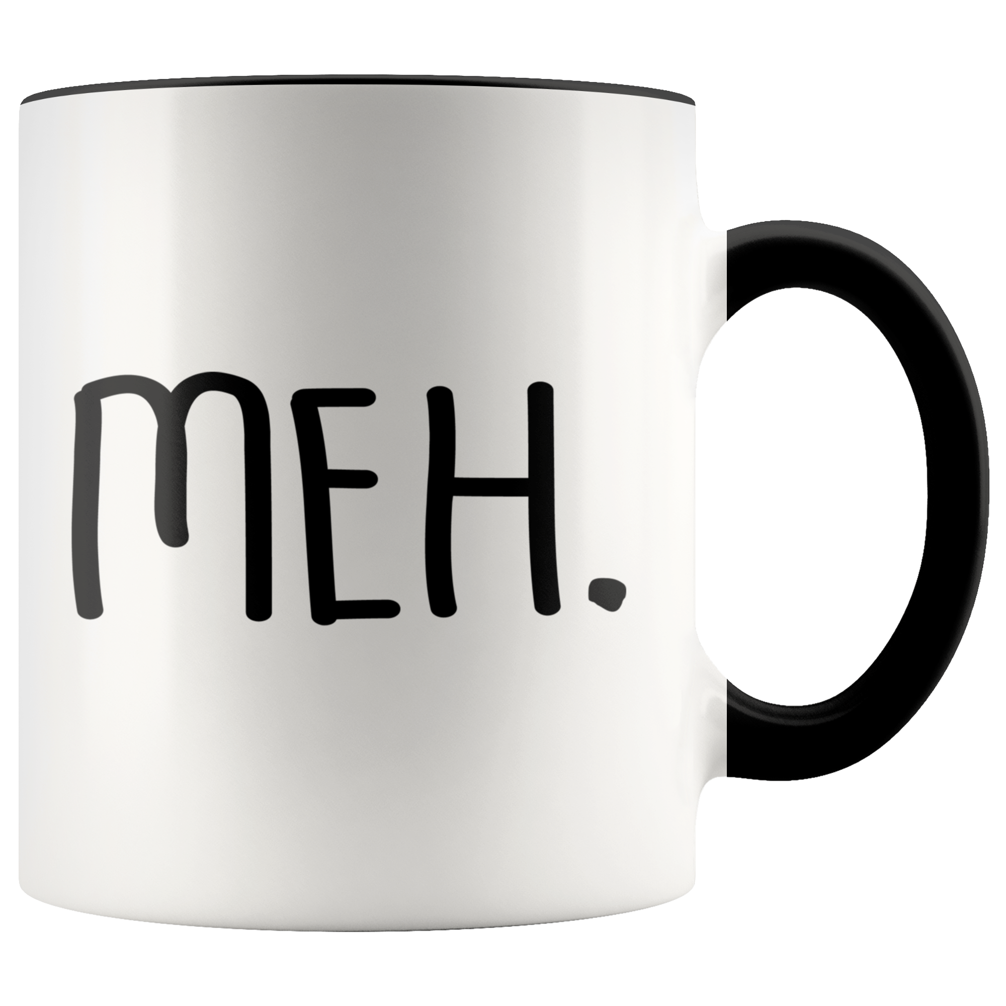 meh 11oz accent mug - Guestbookery