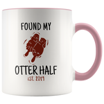Load image into Gallery viewer, Found My Otter Half Accent Mug 2019 - Guestbookery
