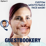Load image into Gallery viewer, Custom Smile Face Mask - WASHABLE
