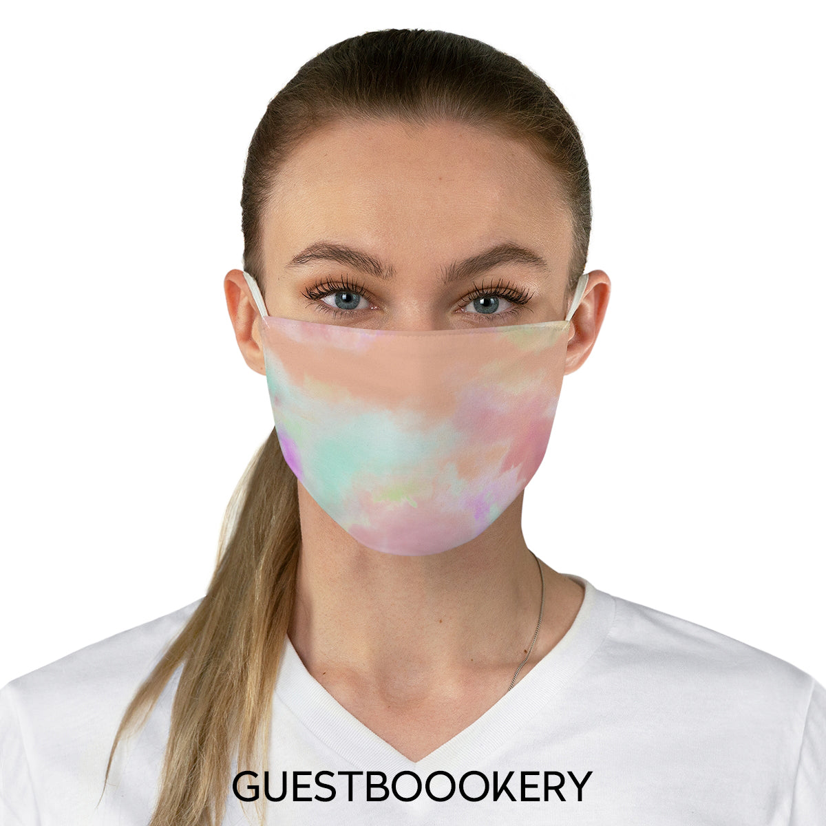Mask and Mask Pouch Set Rainbow Sherbet