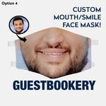 Load image into Gallery viewer, Custom Smile Face Mask - WASHABLE

