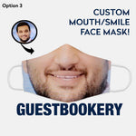 Load image into Gallery viewer, Custom Smile Face Mask - WASHABLE

