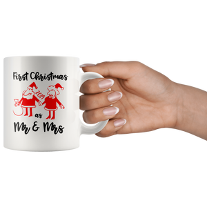 first christmas as mr and mrs 2019 11oz - Guestbookery