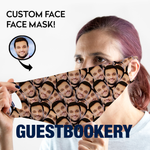 Load image into Gallery viewer, Custom Faces WASHABLE Face Mask - Guestbookery
