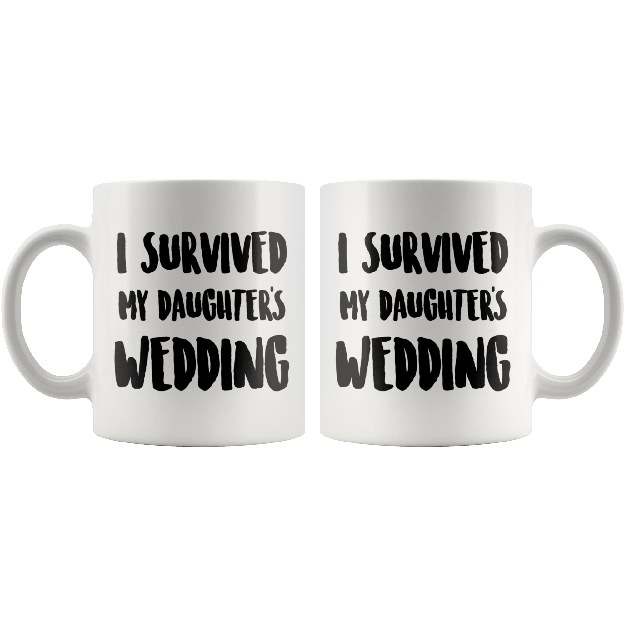 Survived daughter's wed mug - Guestbookery